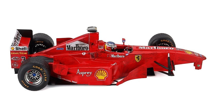 Formula 1 Ferrari Michael Schumacher Ferrari F300 3 Wheeler #3 Belgium GP F1 1998 - 1/18 WERK83 Moments