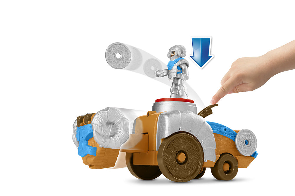 Figurina cavaler cu accesorii si vehicul - Imaginext