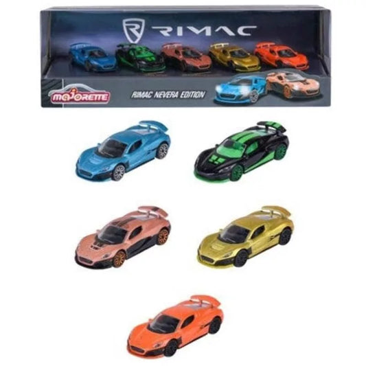 Set 5 masinute metalice Rimac Nevera Edition - 1/64 Majorette
