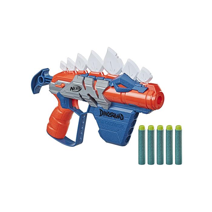 Blaster Nerf Dinosquad - Stegosmash cu 5 proiectile