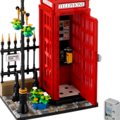 LEGO Ideas 21347 - Cabina telefonica rosie din Londra (1460 piese)