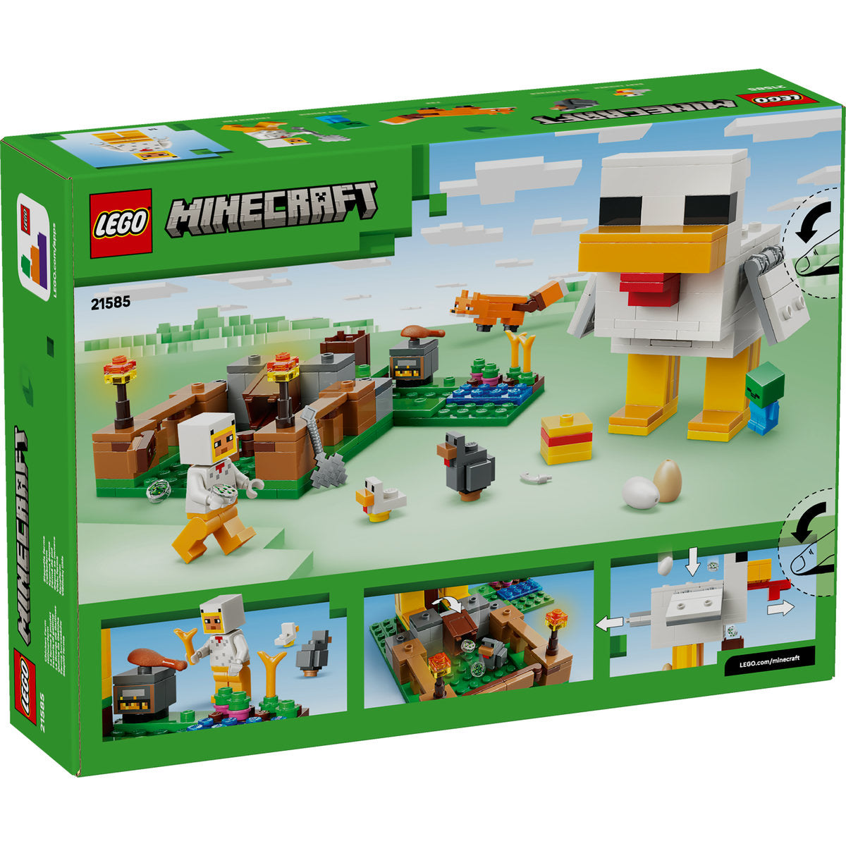 LEGO Minecraft 21585 - Ferma de pui (233 piese)