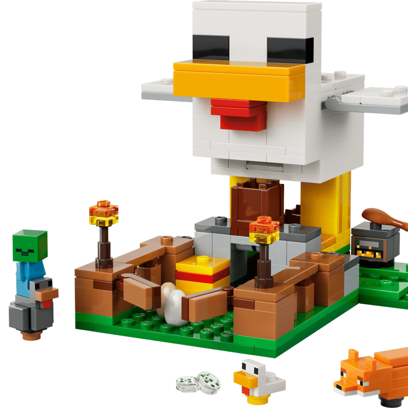 LEGO Minecraft 21585 - Ferma de pui (233 piese)