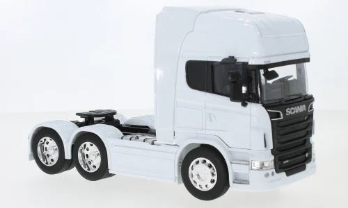 Camion Cap Tractor Scania V8 R730 alb - 1/32 Welly
