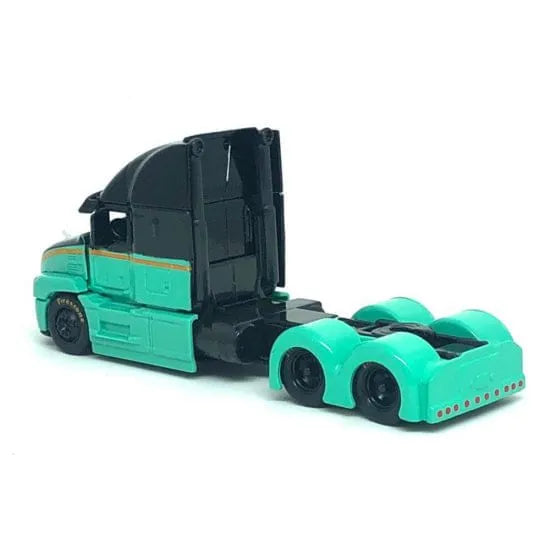 Camion Cap Tractor Mack Anthem negru/turquoise - 1/64 Maisto Design