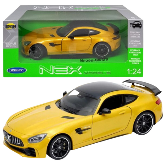 Mercedes AMG GT-R (galben) - 1/24 Welly