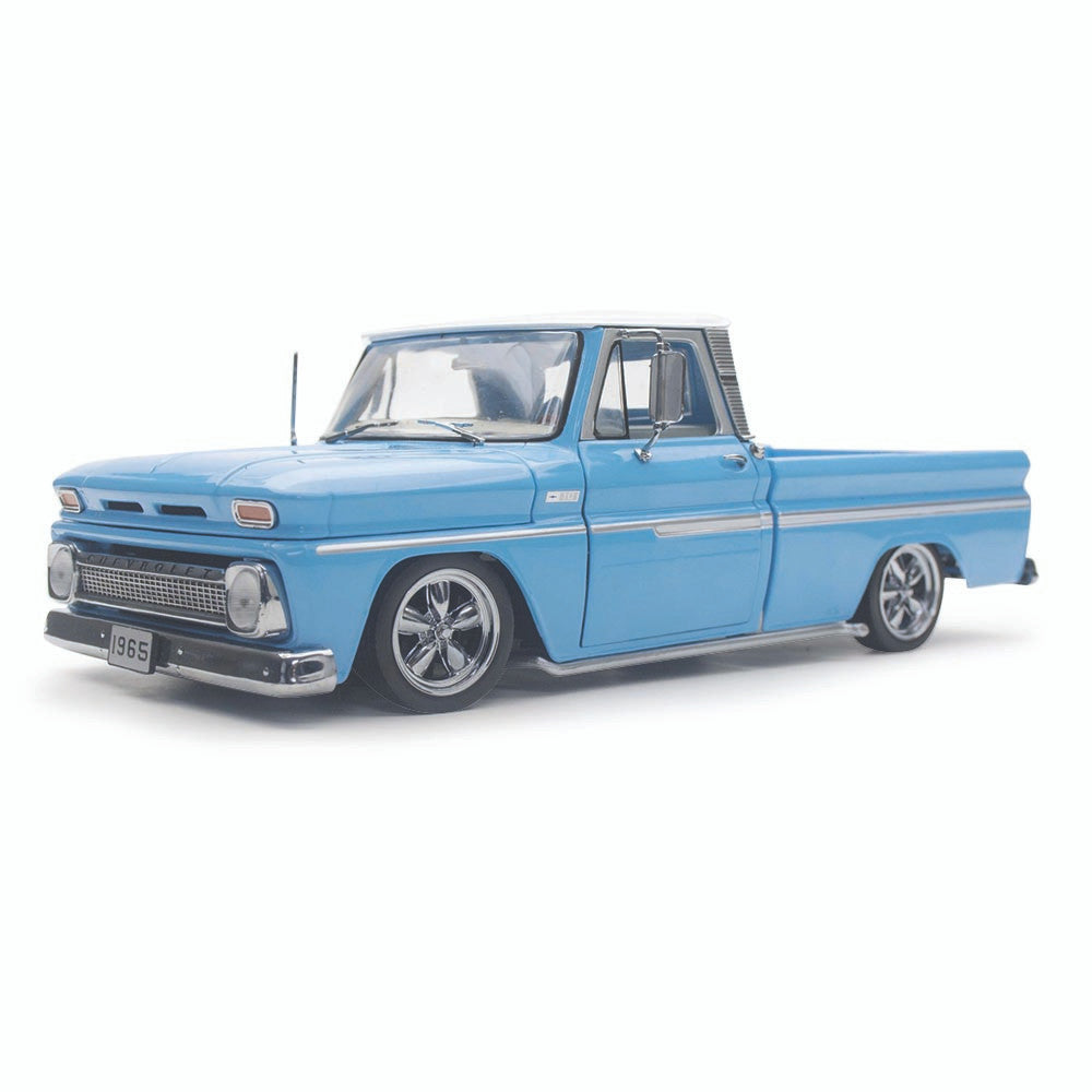 Chevrolet C-10 Styleside Pickup Lowrider blue 1965 - 1/18 Sun Star