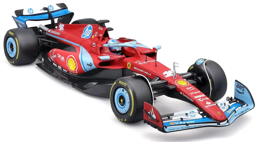 Formula 1  Ferrari SF-24 C.Leclerc #16 cu vitrina plexiglass - 1/18 Bburago