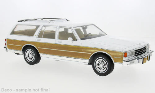 Chevrolet Caprice Estate Wagon 1985 alb - 1/18 Model Car Group