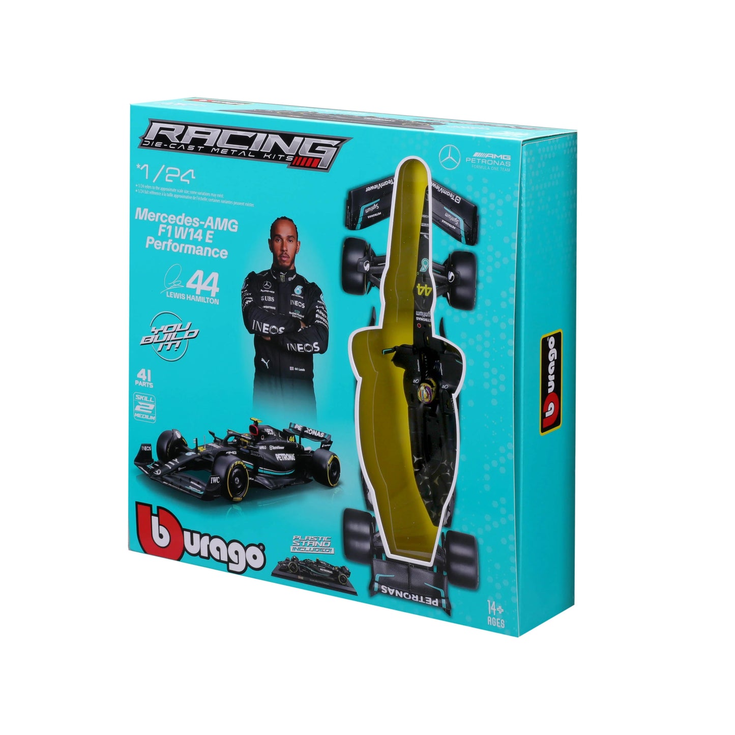 Formula 1 Lewis Hamilton Mercedes-AMG F1 W14 #44 2023 Kit de asamblare - 1/24 Bburago