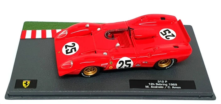 Ferrari 312P 12h Sebring 1969 #25 cu vitrina plexiglass - 1/43 Edicola