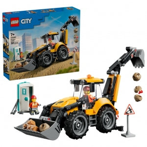 LEGO City 60480 - Buldoexcavator galben (301 piese)