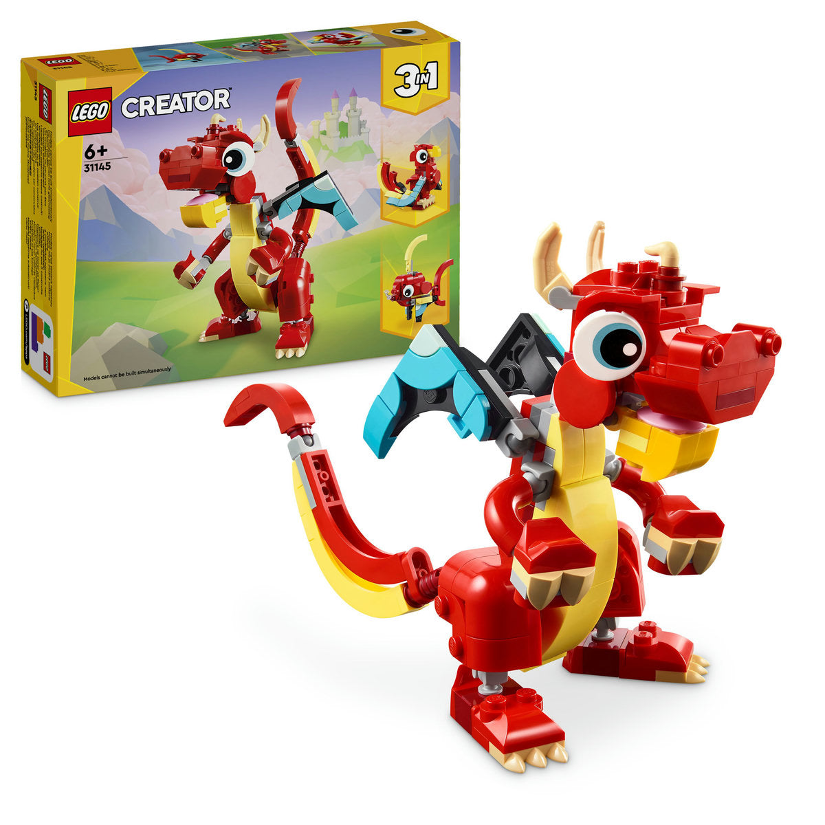 LEGO Creator 31145 - Dragon rosu (149 piese)
