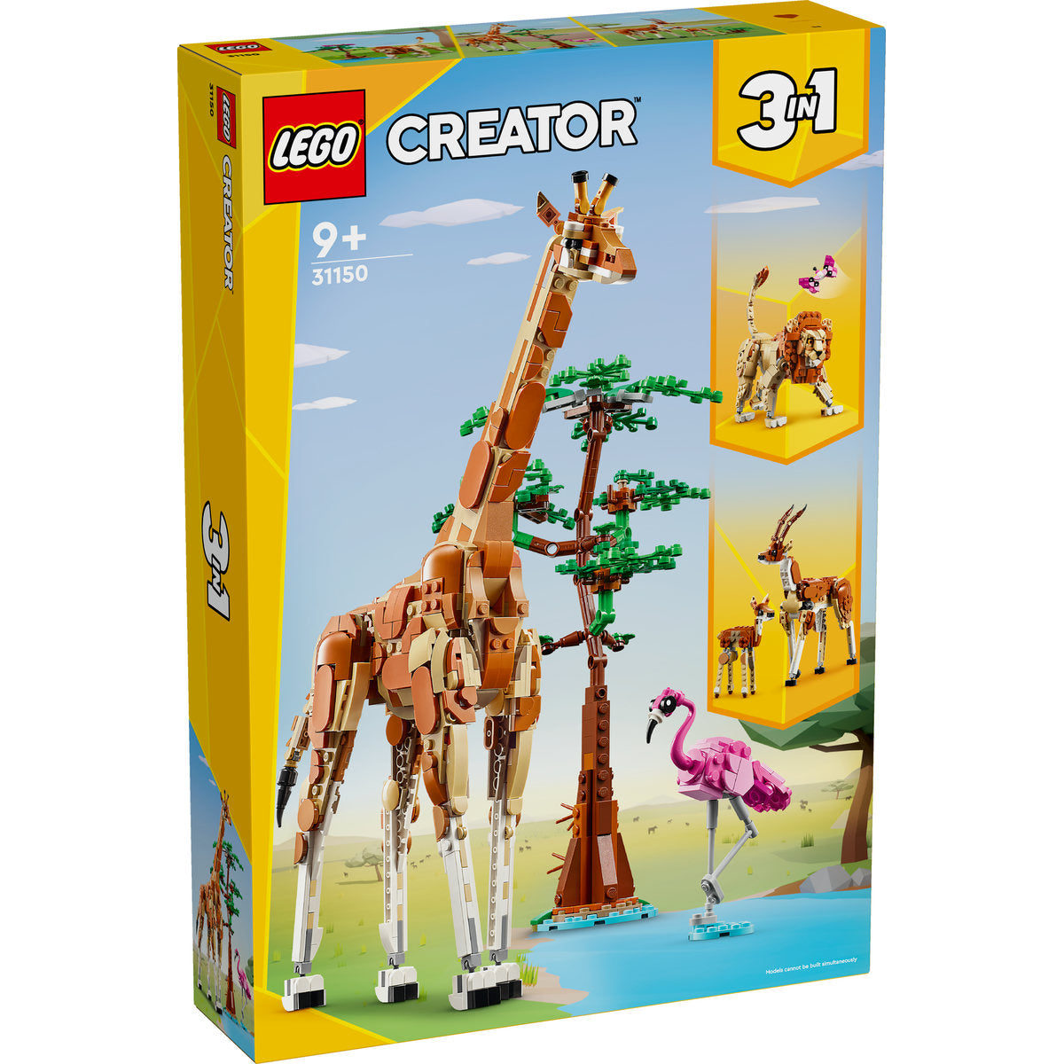LEGO Creator 3 in 1  31150 - Animale salbatice din safari (780 piese)