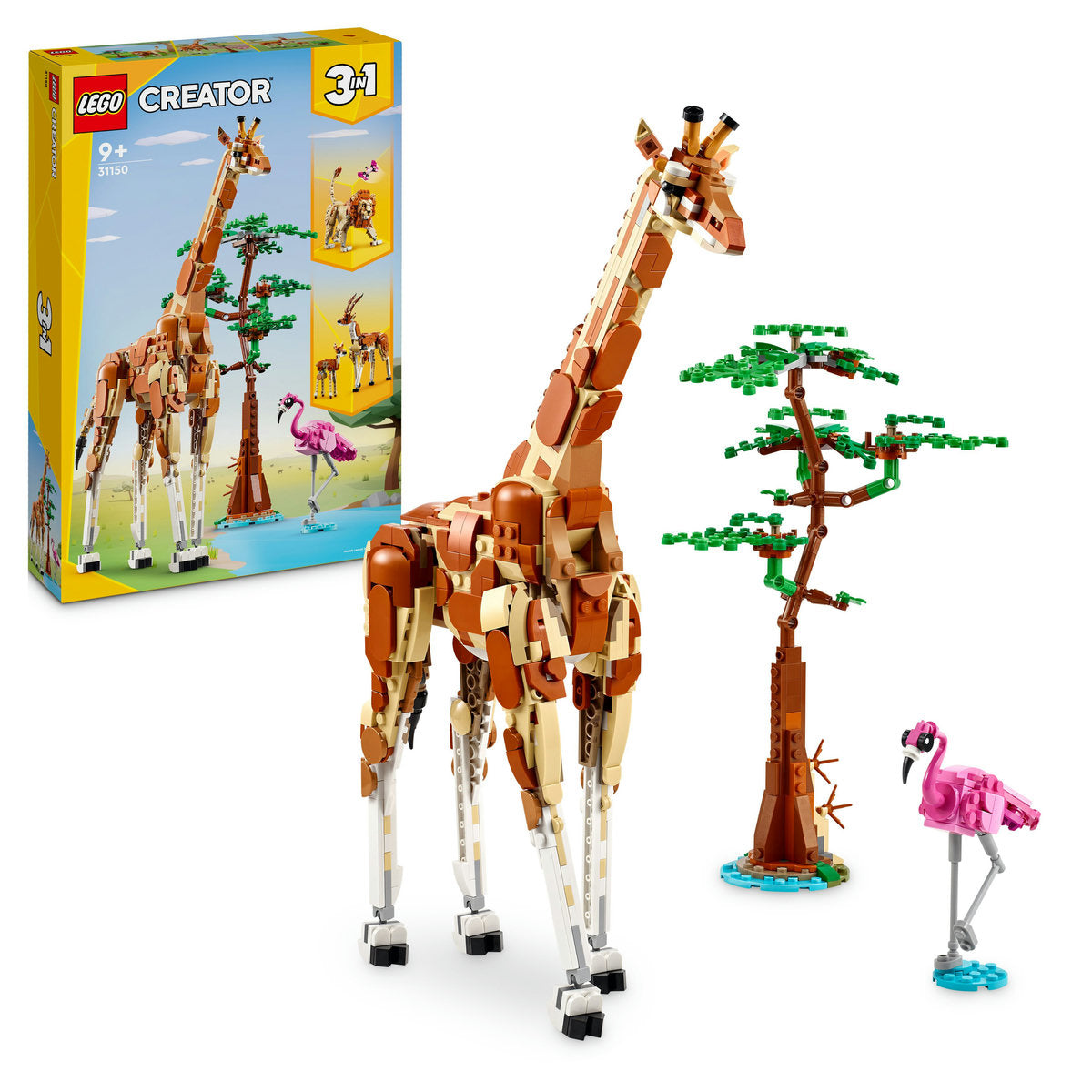 LEGO Creator 3 in 1  31150 - Animale salbatice din safari (780 piese)