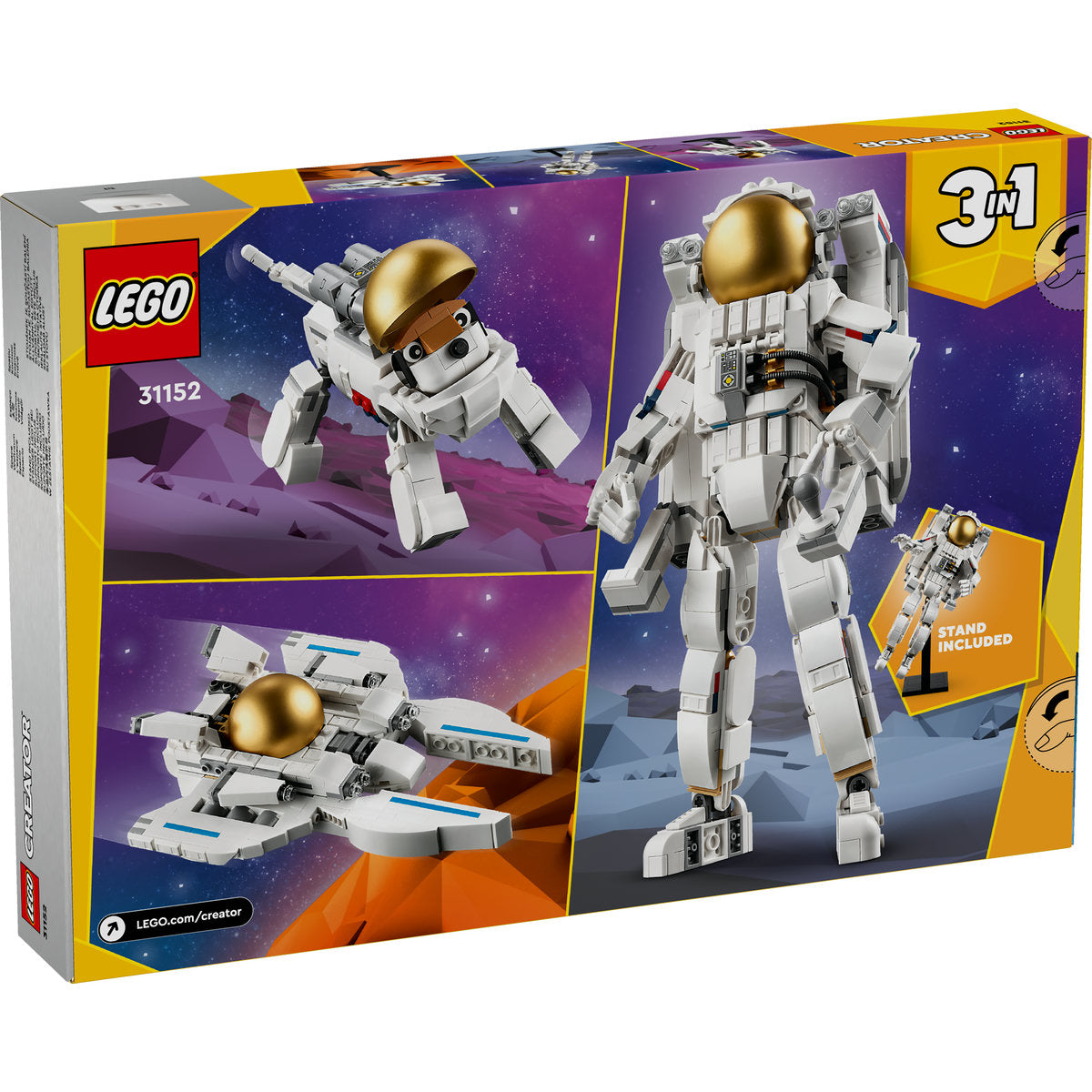 LEGO Creator 3 in 1 31152 - Astronaut (647 piese)