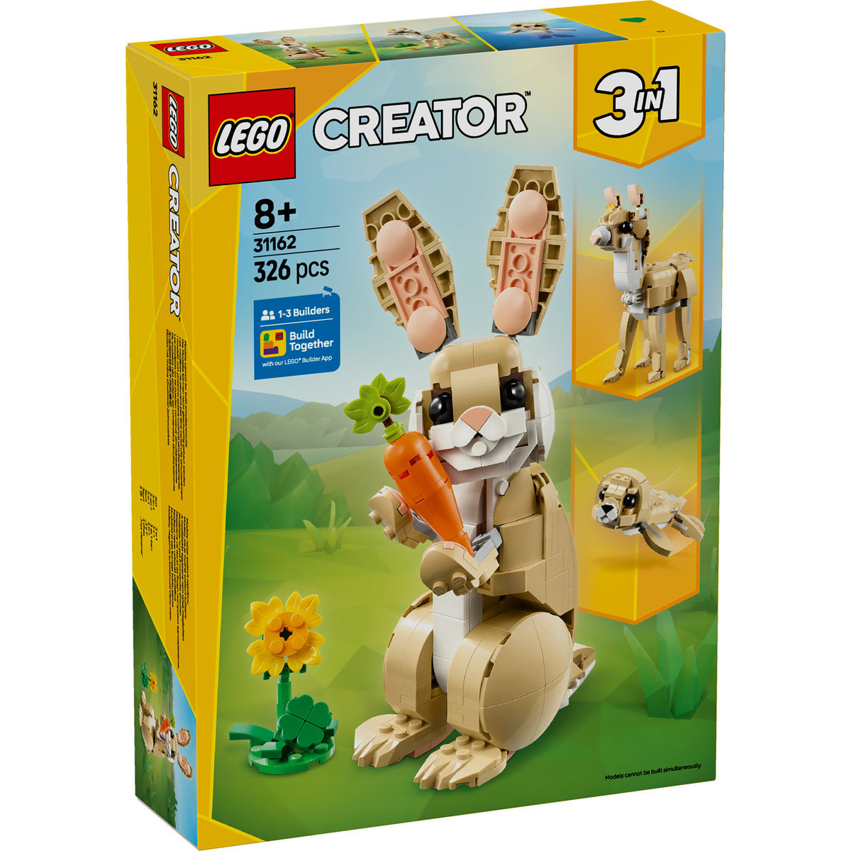 LEGO Creator 3in1 31162 - Iepuras dragalas (326 piese)