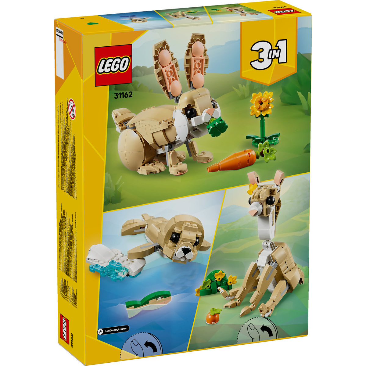 LEGO Creator 3in1 31162 - Iepuras dragalas (326 piese)