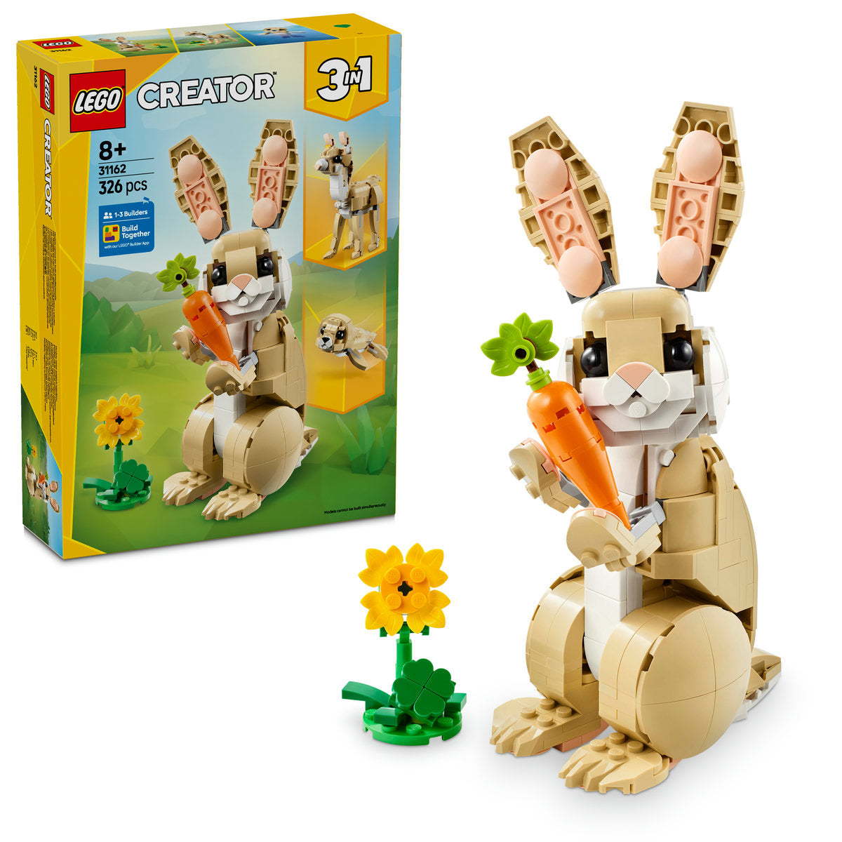 LEGO Creator 3in1 31162 - Iepuras dragalas (326 piese)