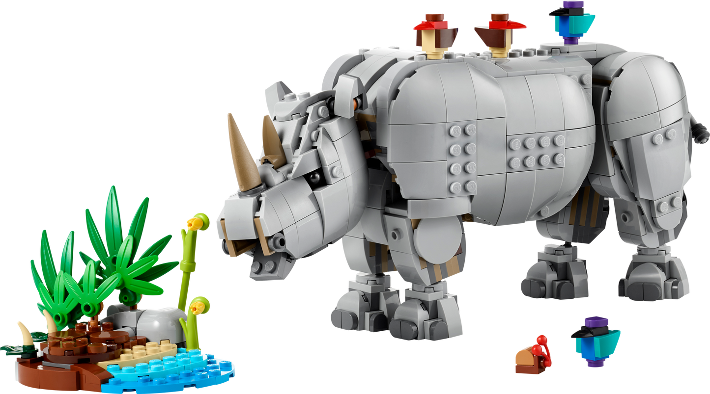 LEGO Creator 31171 - Rinocer Majestic cu Pasari, 780 piese