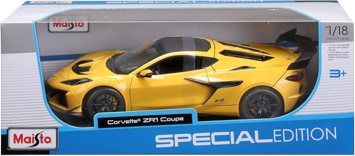 Corvette ZR1 Coupe 2025 galben/negru - 1/24 Maisto