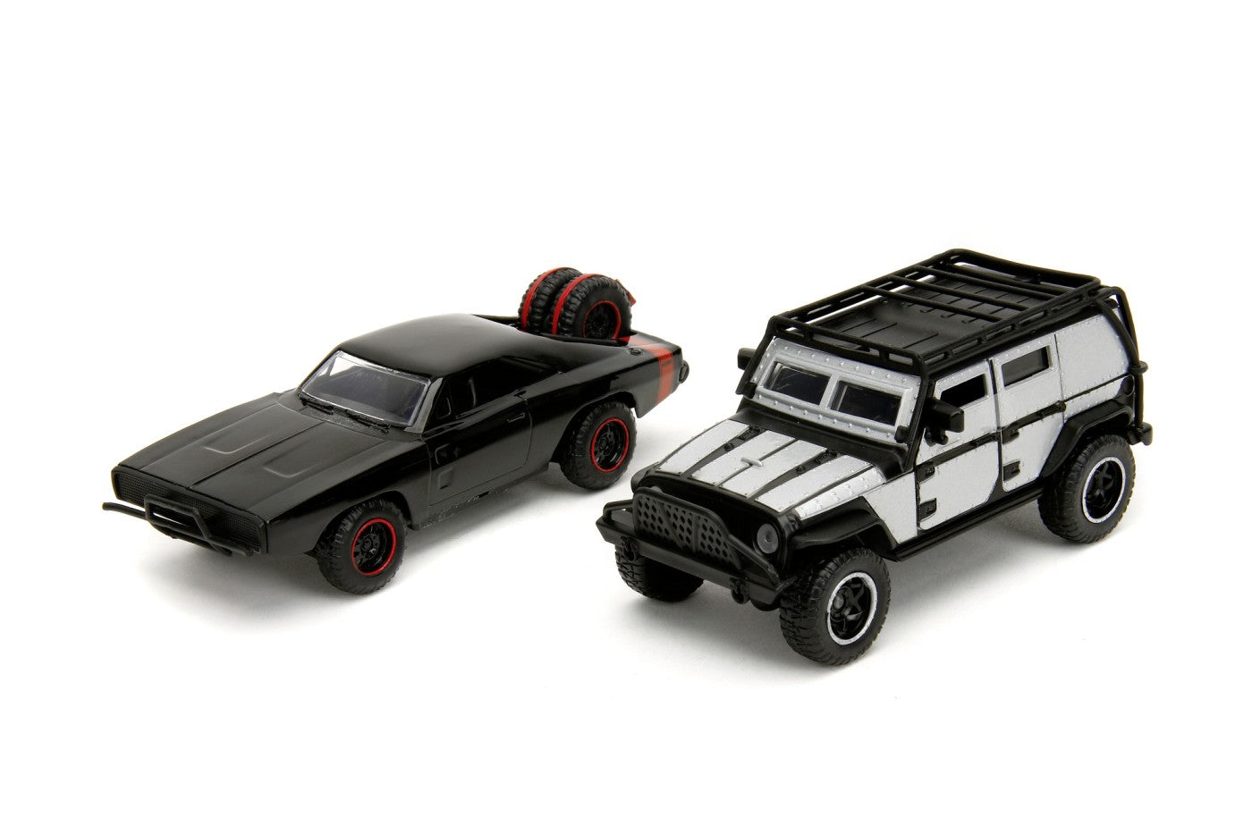 Set 2 masinute metalice - Jeep Wrangler si Dodge Charger R/T - 1/32 Jada