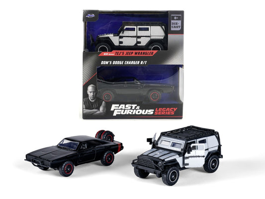 Set 2 masinute metalice - Jeep Wrangler si Dodge Charger R/T - 1/32 Jada