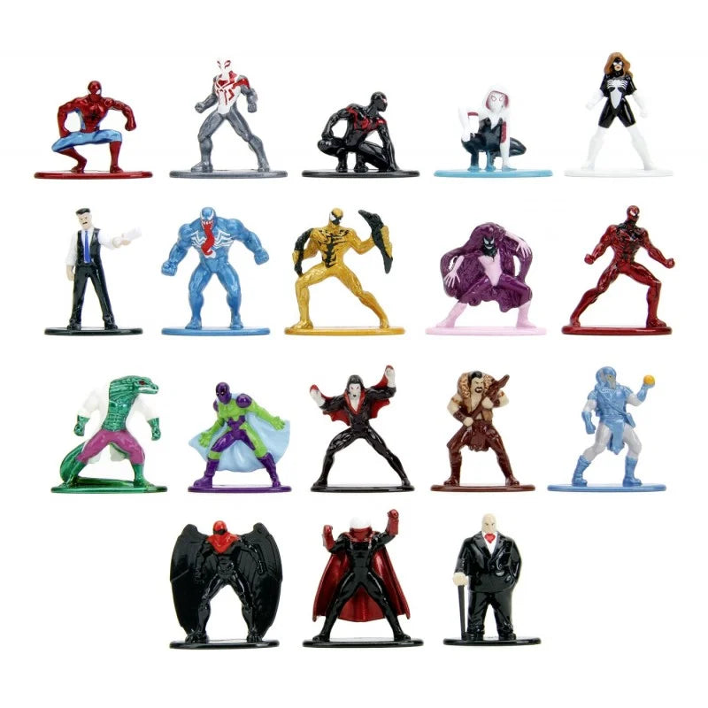 Set 18 figurine Spider-Man  Metal, 4cm - Jada