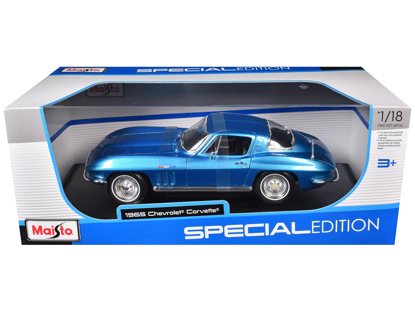 Chevrolet Corvette 1965 bleu - 1/18 Maisto