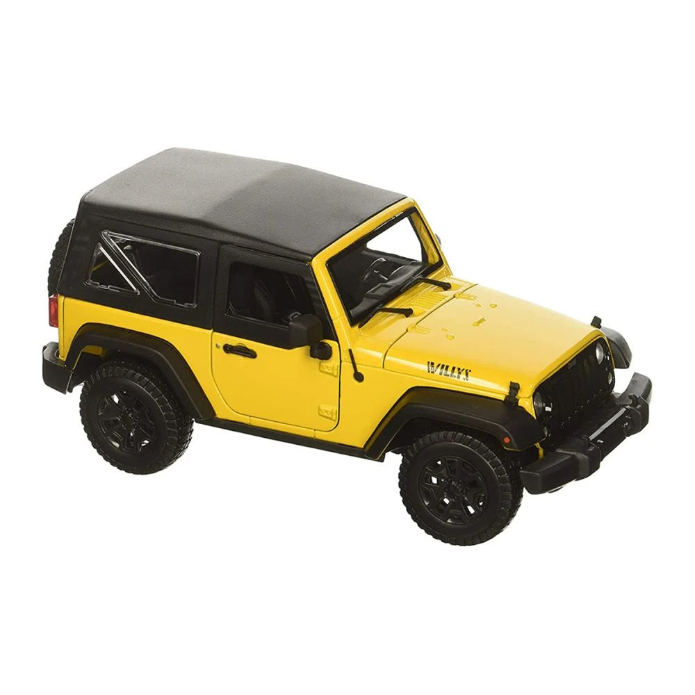Jeep Wrangler 2014 galben - 1/18 Maisto