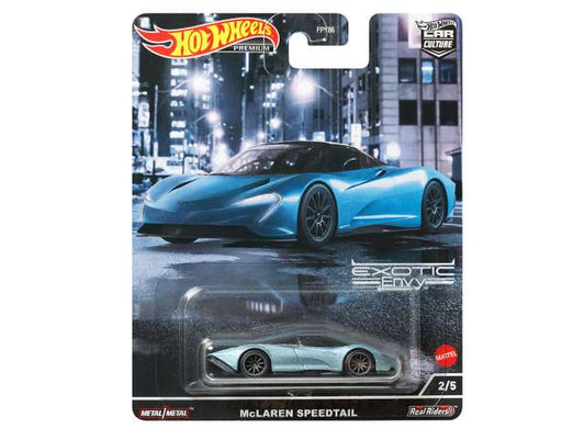 Mclaren Speedtail bleu - 1/64 Hot Wheels Premium