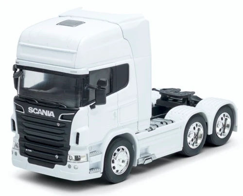 Camion Cap Tractor Scania V8 R730 alb - 1/32 Welly