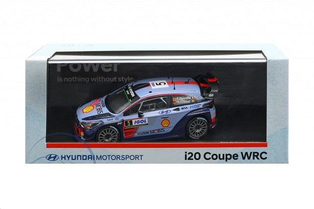 Hyundai i20 Coupe WRC #5 Winner Rallye Tour de Corse 2017 Neuville, Gilsoul cu vitrina plexiglass -1/43 PTC  Collectibles Industry