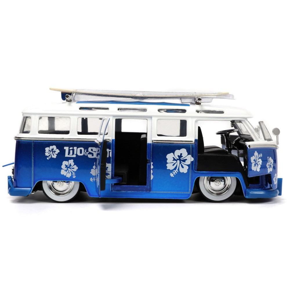 Volkswagen T1 Bus si figurina Stitch - 1/24 Jada