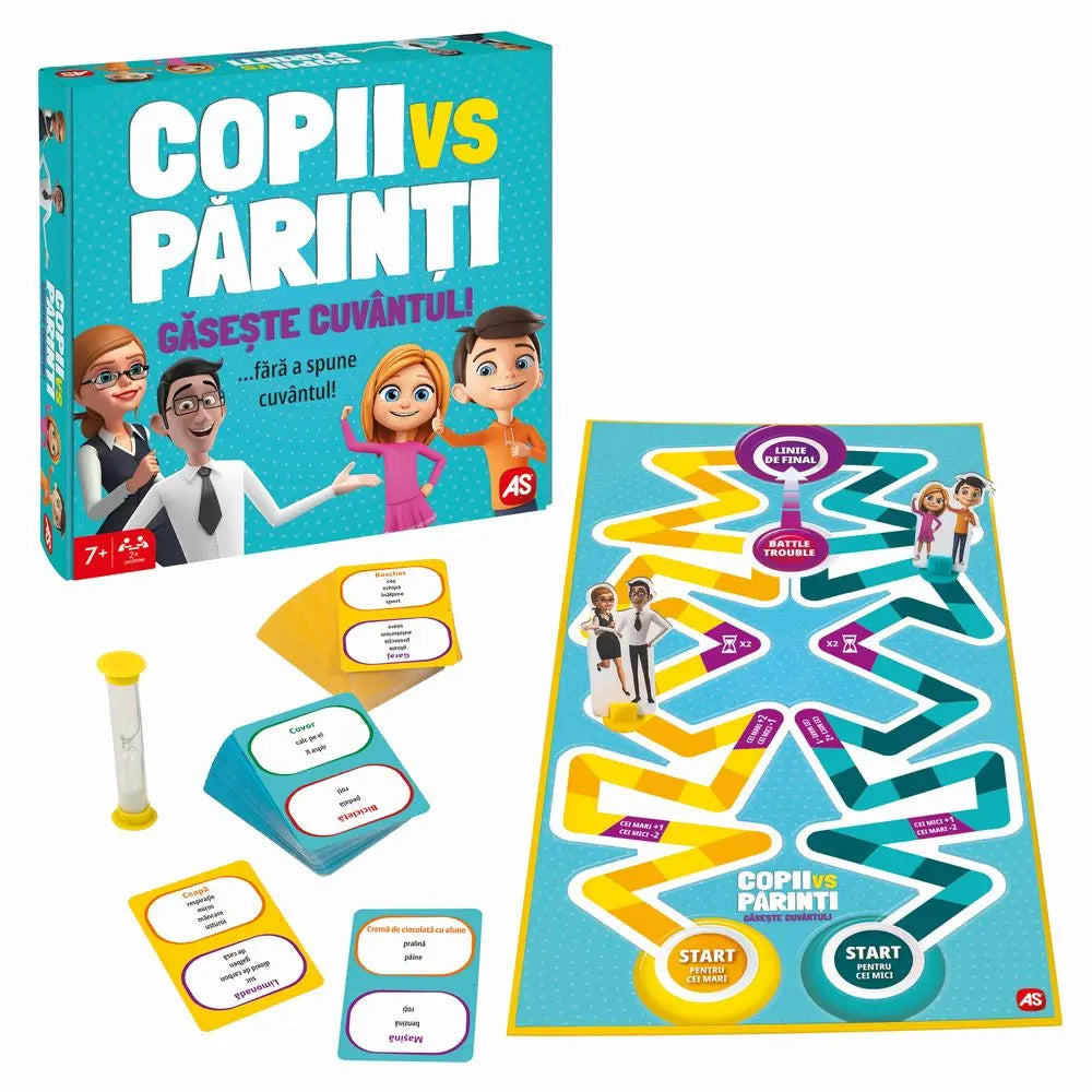 Joc de societate AS Games  - Copii vs Parinti Gaseste cuvantul!