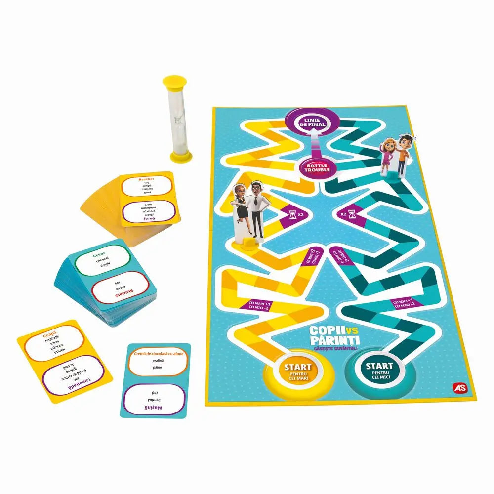 Joc de societate AS Games  - Copii vs Parinti Gaseste cuvantul!
