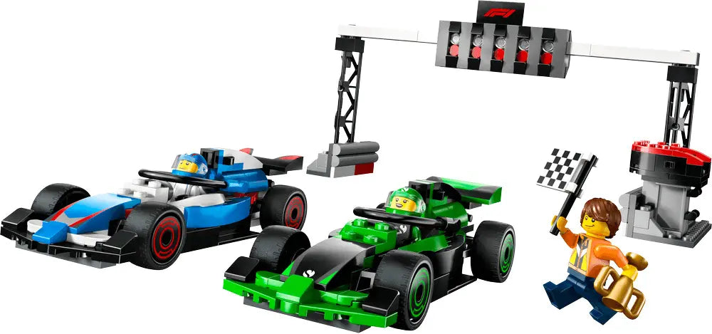 LEGO City 60474 - Grila de start F1 cu masini de curse VCARB si Sauber (313 piese)