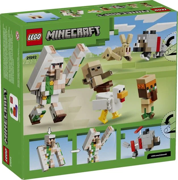 LEGO Minecraft 21592 -  Atac in desert cu un jocheu de gaini (428 piese)