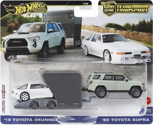 Set 2 masinute - Toyota 4Runner 2018 si Toyota Supra 1989 - 1/64 Hot Wheels Premium