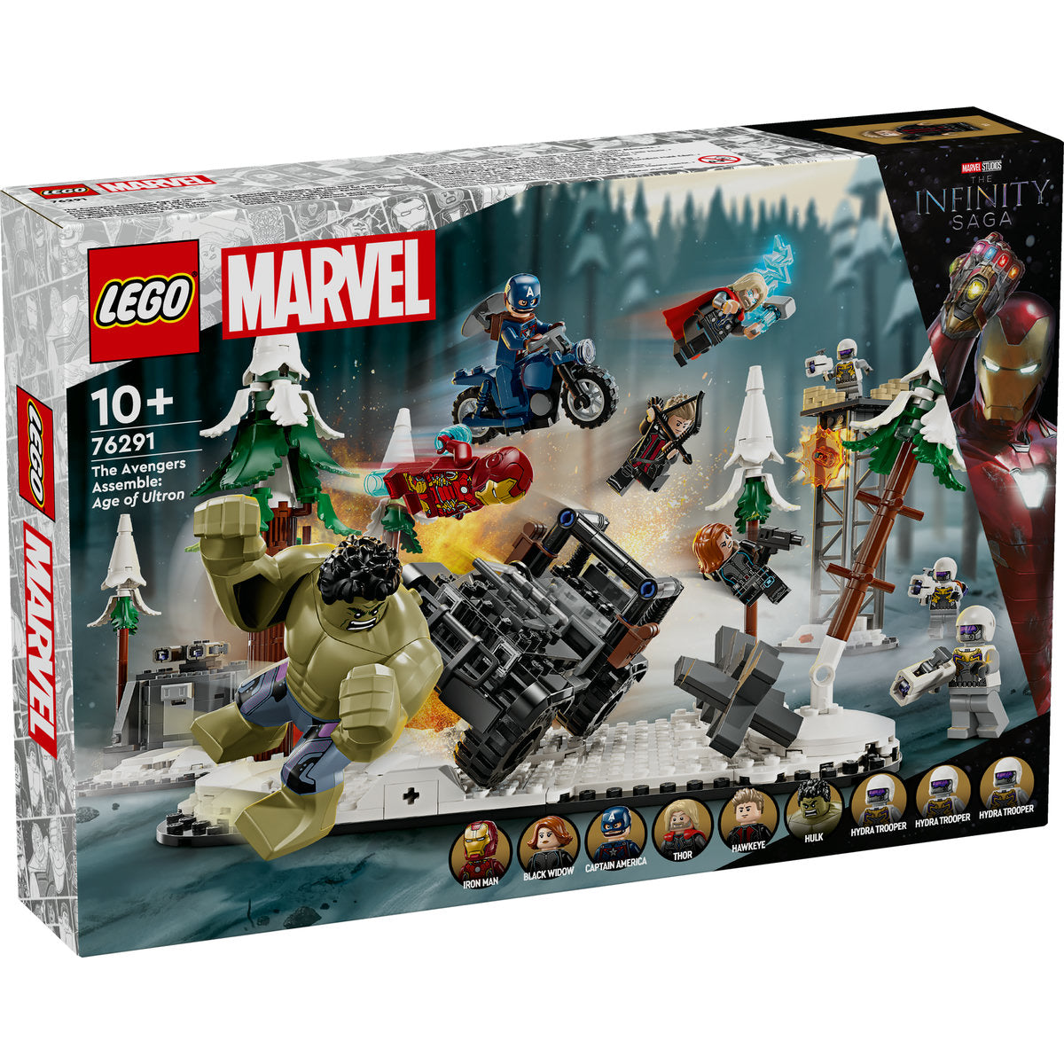 LEGO Marvel 76291 - Razbunatorii reuniti: Sub semnul lui Ultron (613 piese)
