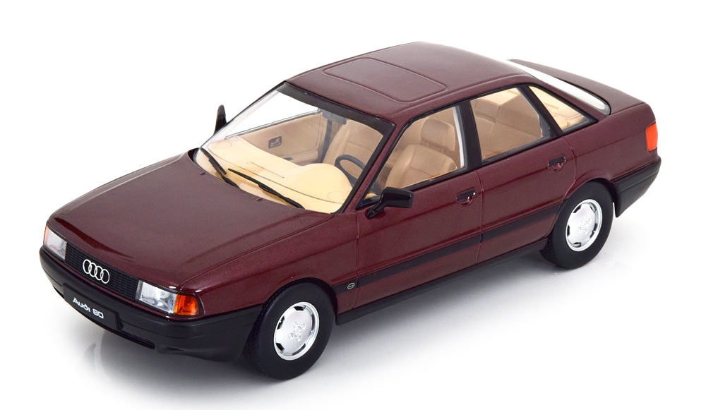 Audi 80 B3 rosu metalic - 1/18 Triple9