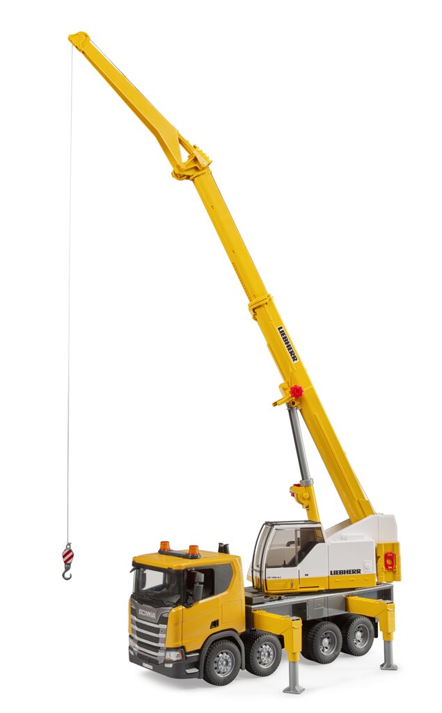 BRUDER 3571 - Camion Scania cu macara Liebherr