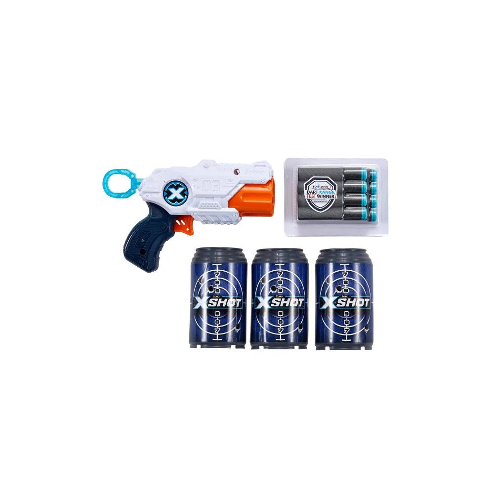 Pistol X-SHOT MK3 cu 3 tinte si 8 gloante