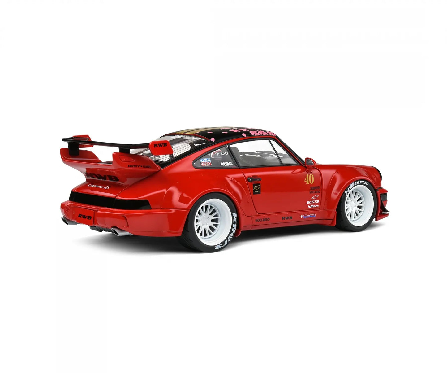 Porsche RWB 911/964 red Sakura 2021 - 1/18 Solido