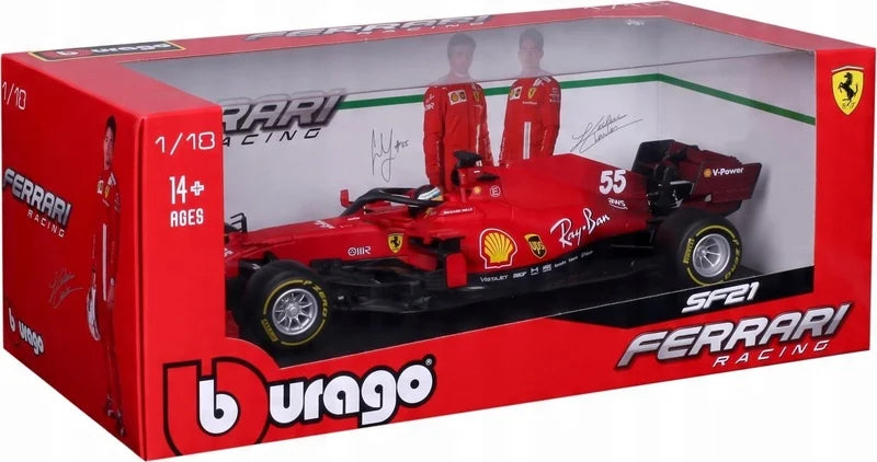 Formula 1 Ferrari SF21 Carlos Sainz #55 - 1/18 Bburago