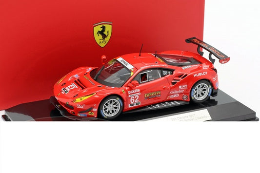 Ferrari 488 GTE rosu 24h Daytona 2017 #62 cu vitrina plexiglass - 1/43 Bburago Signature