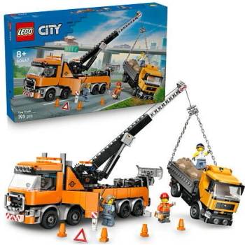 LEGO City 60467 - Camion de remorcare si recuperare cu macara (793 piese)