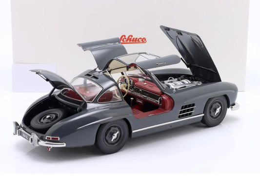 Mercedes-Benz 300 SL Gullwing (W198) year 1954-1957 dark grey - 1/12 Schuco