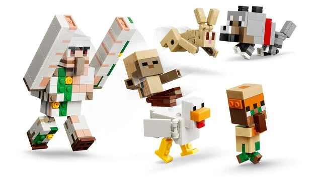 LEGO Minecraft 21592 -  Atac in desert cu un jocheu de gaini (428 piese)