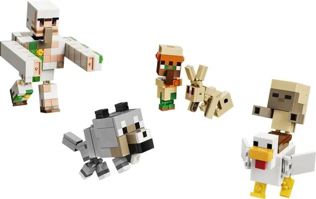 LEGO Minecraft 21592 -  Atac in desert cu un jocheu de gaini (428 piese)